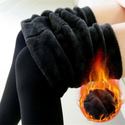 New Women Warm Pants Colorful Plus Velvet Thick Warm Leggings For Winter Ladies Super Elastic Leggings Womens Yoga Pants 200g