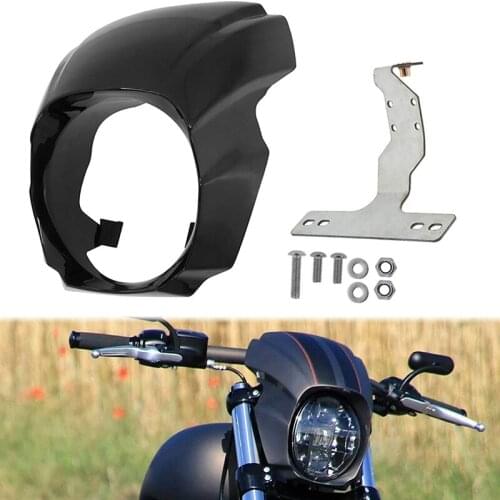 Motorcycle Headlight Fairing Cover Fit for Softail Breakout 2018-2020 Gloss Black