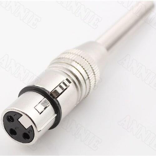 50pcs/lot KTV Microphone Plug Female XLR Socket With Long Tail Spring 3 Pin Connector