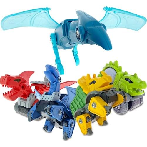 Take Apart Dinosaur Construction Trucks Toys for 3 4 5 6 7 Year Kids for Kids 3-8 STEM Learning Construction Building Toys