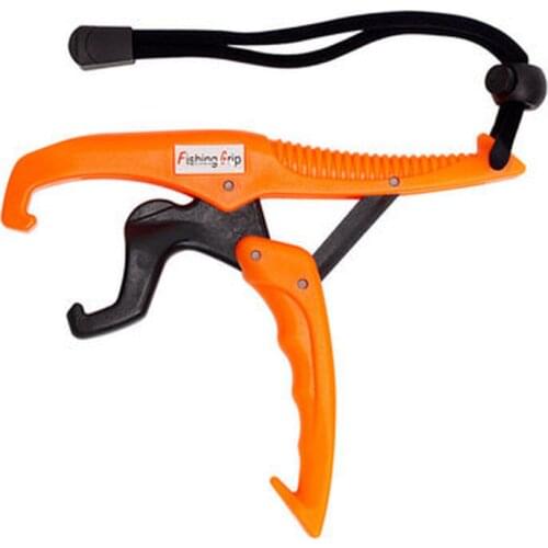 Fish Grabber Plier Controller Practical Fishing Gripper Gear Tool ABS Grip Tackle Holder Fish Clamp with Adjustable Rope