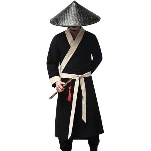 Chinese Kungfu costume mens Swordsman swordsman costume ancient assassin robe mens martial arts drama Costume