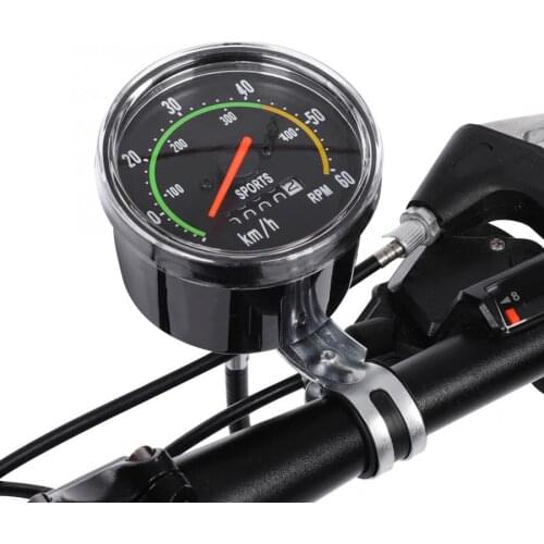 Bicycle Computer Mechanical Classic Retro Cycling Odometer Stopwatch Wired Speedometer Bike Accessory for 26/27.5/28/29inch