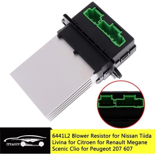 6441L2 Blower Motor Heater Fan Resistor Connector Wire For Renault Citroen Nissan Peugeot 207 27150ED70A 7701207718 7701048390