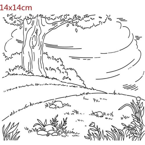 Background Transparent Rubber Silicone Clear Stamps for Tampons Seal Background Collage Stamp Holiday card Card Making Diy