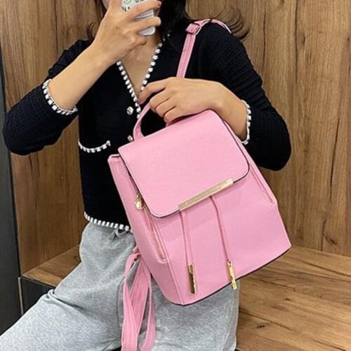 Women Backpack High Quality PU Leather School Bags Teenagers Girls Leisure Backpacks Mochila Escolar