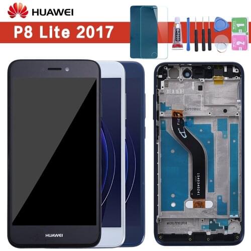 For Huawei P9 Lite 2017 LCD Display Touch Screen For Huawei P9 Lite 2017 LCD With Frame P8 lite 2017 PRA LA1 LX1 LX2 LX3
