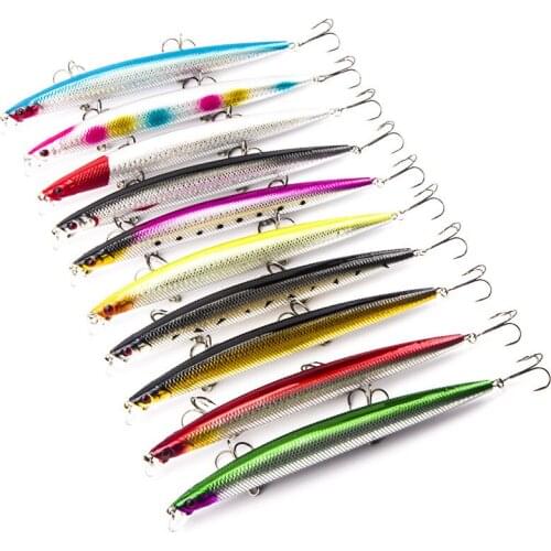 1Pcs 18cm/26g Lifelike Trolling Minnow Fishing Bait Wobblers Crankbait Artificial Pencil Lures Fast Boat Trailers Baits Tackle