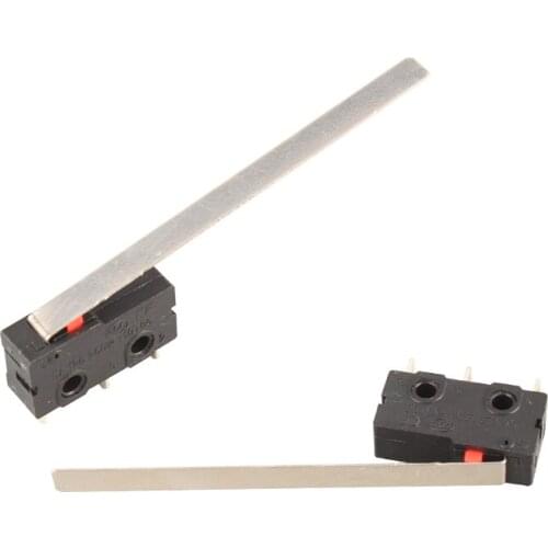10 Pcs Mini Micro Switch Limit Snap Action LOT Terminals 5A 250VAC KW11-3Z-D 52mm Lever