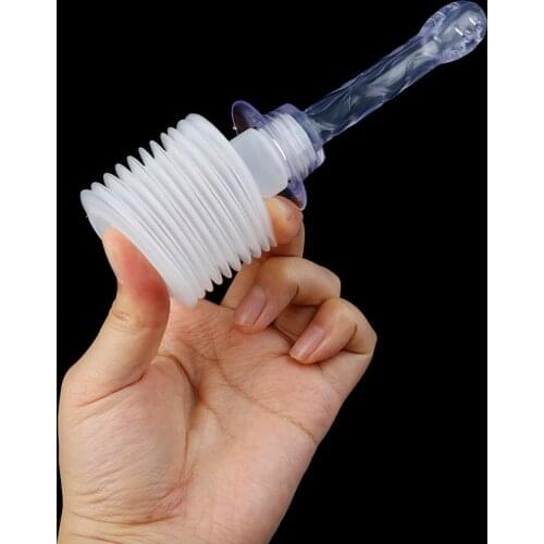 100/150/180ML Anal Vaginal Shower Cleaner Sprayer Enema Rectal Syringe Vaginal Rinse Plug Medical Anal Cleaner Adult Anal Toy