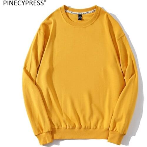 100% Cotton Loose Short Quality Anti-static O-Neck Casual Hip Hop Long Sleeve Men Women Unisex Lovers Couples Sweatshirt Hoodie