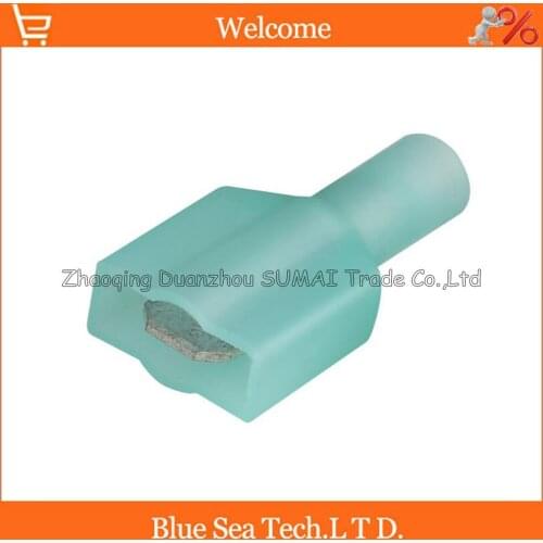 200pcs/lot Blue male MDFNY2-250 cold-pressed terminal Insulated Terminal For 1.5-2.5mm2 , 16-14 AWG Wire 15A