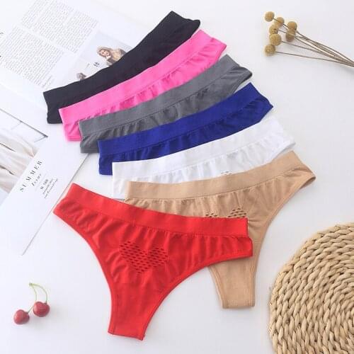 2020 New Women Seamless Body Thong Femmes Low-waist T-pants Hip Panties Thongs with PP Ladies Underwear