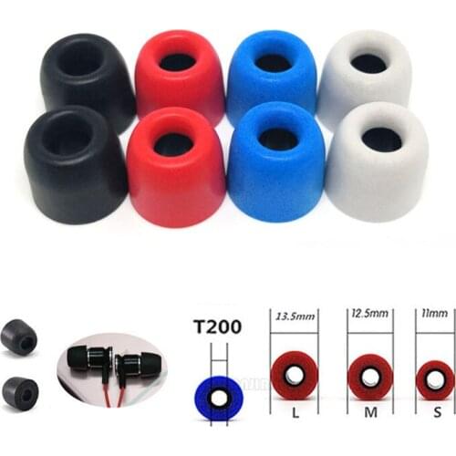 8 pcs/4 pairs ANJIRUI 12.5mm T400/t200 Caliber Ear Pads/cap foam eartips for in ear Headphones tips Sponge Headset accessories