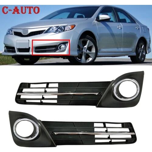 Car Chrome Front Fog Light Trim Cover Fog Light Frame cover trim For Toyota Camry SE SE Sport 2012-2014 5212706290 5212806290