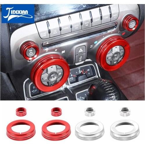 Car Central Control Knob Decoration Ring for Chevrolet Camaro 2010 2011 2012 2013 2014 2015 Car Interior Accessories