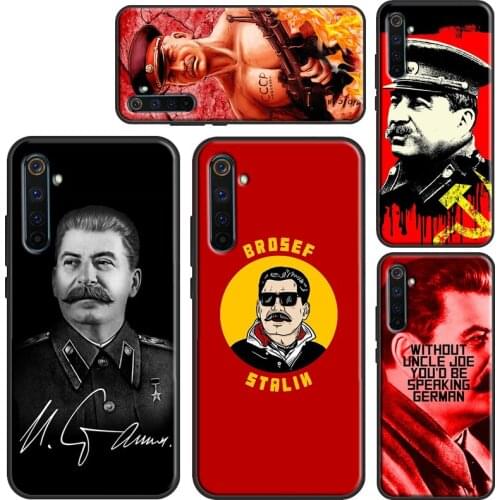 USSR Joseph Stalin Case For OnePlus 8T 9R Nord 7 8 9 Pro Coque For Realme 8 Pro Q3 6 7 C3 C11 C21 C15 GT Neo