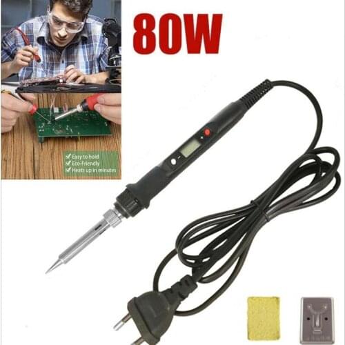 Popular 220 V 110 European and American digital display electric soldering iron 80W high power constant temperature electric iro