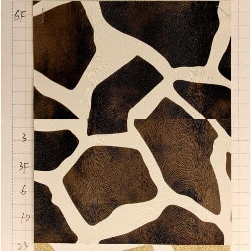 Handbags material cheap price whoelsale Spots Cow faux leather PVC waterproof high quality leather fabric