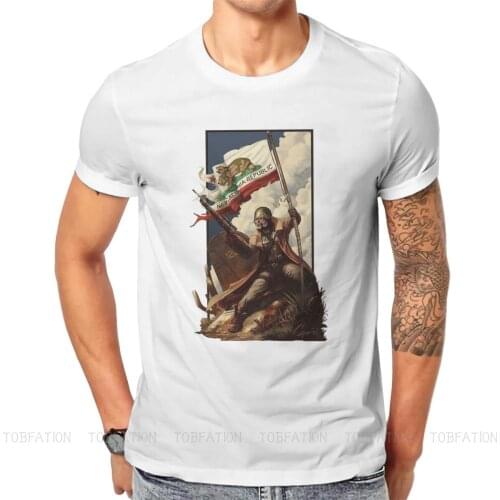 NCR Ranger Flag Fan Art Poster Classic Fallout Game Tshirt Top Cotton Large Crewneck Mens Clothes Graphic Men T shirt