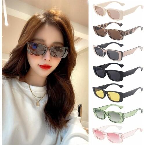 Ins Popular Small Oval Sunglasses for Women Vintage Leopard Jelly Color Sun Glasses Trending Fashion Shades UV400 Eyewear