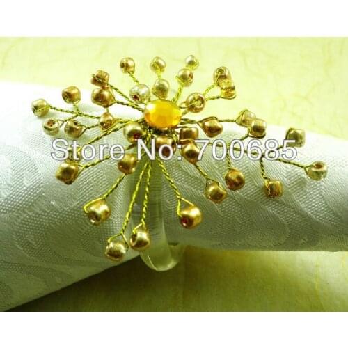 Wholesale beaded napkin ring, napkin holder for wedding