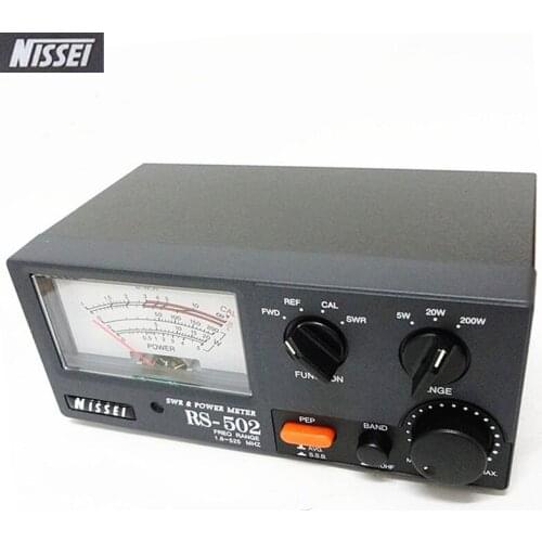 Original NISSEI RS-502 SWR Power Meter 1.8-525Mhz Short Wave UV Standing Meter RS502 Digital Power Watt Meter for Two Way Radio