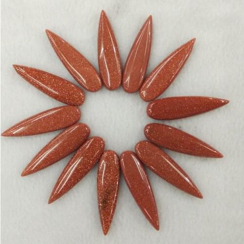 Wholesale 20pcs/Lot 2017 new fashion top quality gold sand stone water drop Pendants charms for jewelry marking free shipping