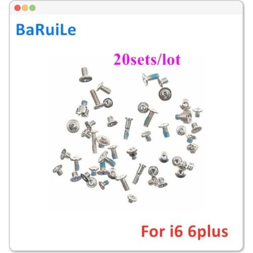 BaRuiLe 20sets complete Full Screws Set Kit for iPhone 6 6S Plus inner Screw 4.7" 5.5" Replacement Parts
