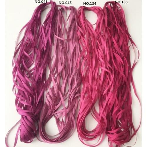 Diy ribbon 4mm 50mts/roll 100% pure silk grosgrain ribbon solid color for embroidery designs,soft hand feel,free shipping