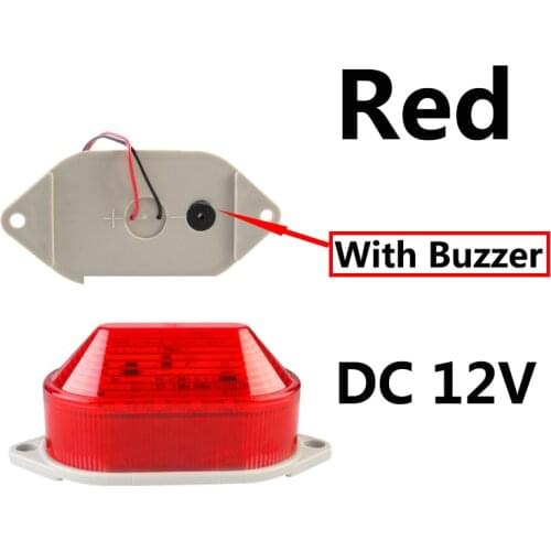 D-3051J Indicator light with buzzer Strobe Signal Warning light Lamp small Flashing Light Security Alarm 12V 24V 220V LED IP44