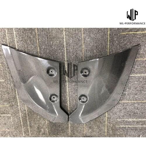 High Quality Carbon Fiber Car Body Kit Rear Bumper Side Splitters For Audi R8 V10 Style Car Styling