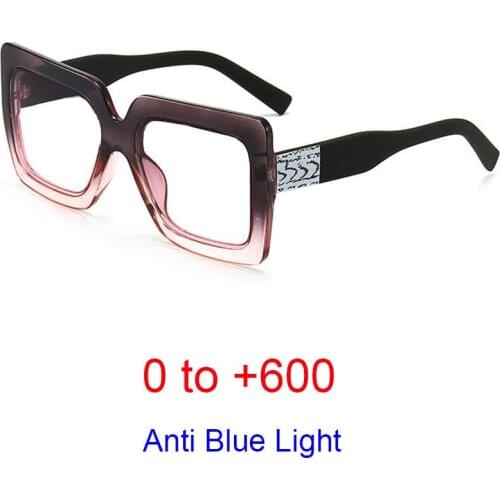 Womens Blue Light Blocking Reading Glasses 2021 Luxury Brand Big Frame Presbyopic Computer Glasses Elderly Vision Care Eyewear