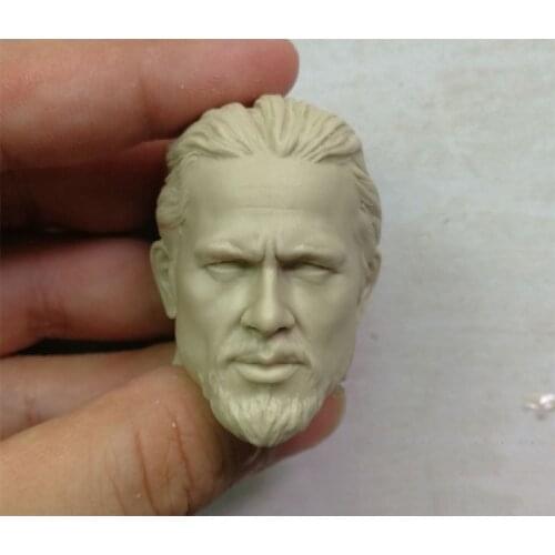 1/6 Charlie Hunnam Unpainted Head for 12''Bodies Action Figures