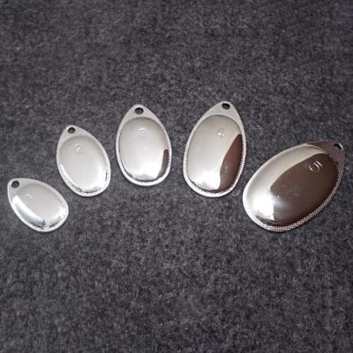 10pcs Nickel Plating Steel Colorado Spinner Smooth Buzz Blades Finish For baits Fishing Lure Making Parts Component