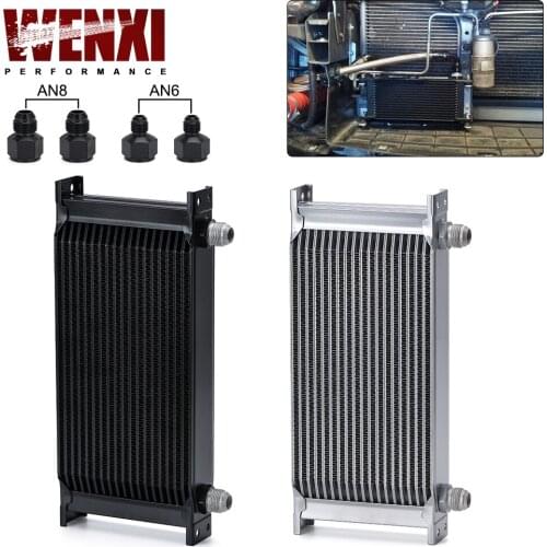 19 Row AN-10AN Universal Oil Cooler Engine Transmission Oil Cooler Kit WX7019