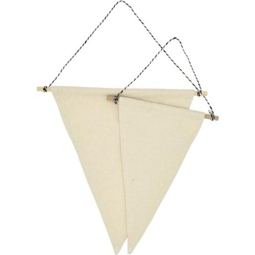 2Pcs Nordic Style Badge Display Hanging Cloth Pennant Brooch Organizer Brooch Display Pendant Canvas Display Stand