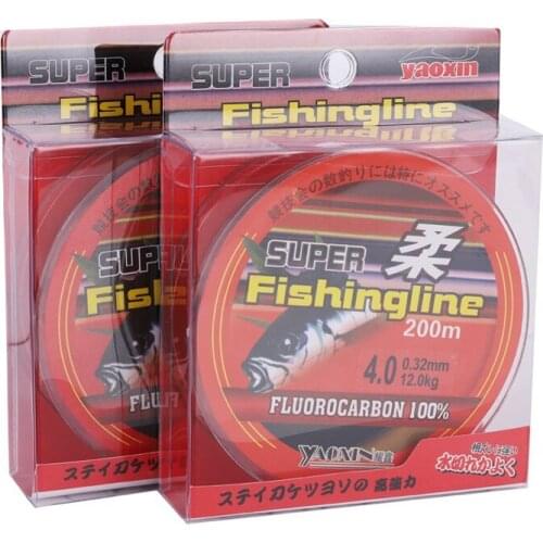 200 M 100% Nylon Fishing Line High Quality Transparent Not Fluorocarbon Fishing Tackle Fishing Line Accessories