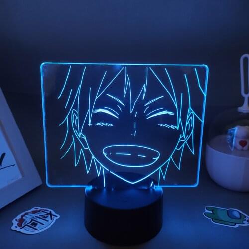 3D Lamp Anime Haikyuu Manga Figure Hinata Shoyo LED RGB Neon Battery Night Lights Gift For Friend Otaku Bedroom Table Home Decor