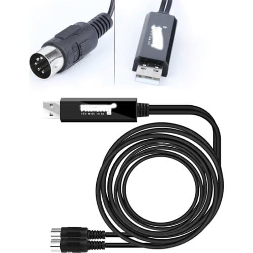 5pin USB to MIDI cable iPad Apple For Roland electronic drum Yamaha electronic piano music editor