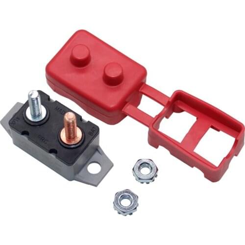 Kuoyuh 12V 24V 30A marine boat MCB automatic reset battery circuit breaker with red cover