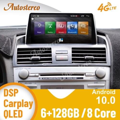 Android 10.0 8 Core 6+128G Carplay For Toyota Camry Aurion 2007-2012 Car GPS Navigation Multimedia Player Auto Stereo Head Unit