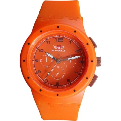 Brand EPOZZ Round Simple Fashion Quartz Watch Analog Silicone Band Casual Student Girls Young Ladies Pink relogio feminino 859