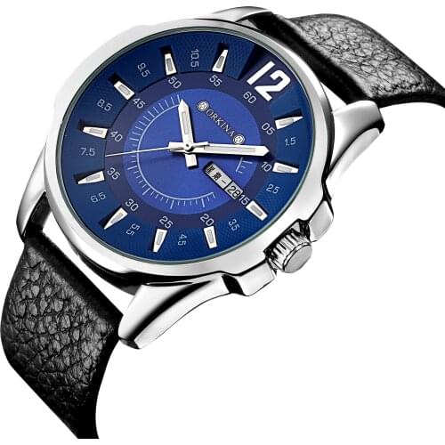 Luxury Brand Men Leather Sports Watches Mens Army Military Watch Man Big Dial Analog Quartz Clock Relogio Masculino