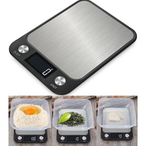 Digital Kitchen Scale 5Kg/10Kg stainless steel Electric Kitchen Scale High Accurate Food Baking Scale LCD Backlight Display