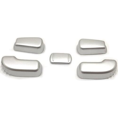 For Nissan Maxima 2016 17 18 2019 Styling Accessories Car Seat Adjustment Switch Button Cover Trim ABS Carbon fiber/Chrome 5pcs