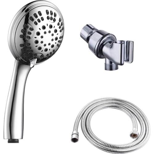 Function pressurized hand-held shower set bathroom shower head small top spray double shower overseas warehouse supply