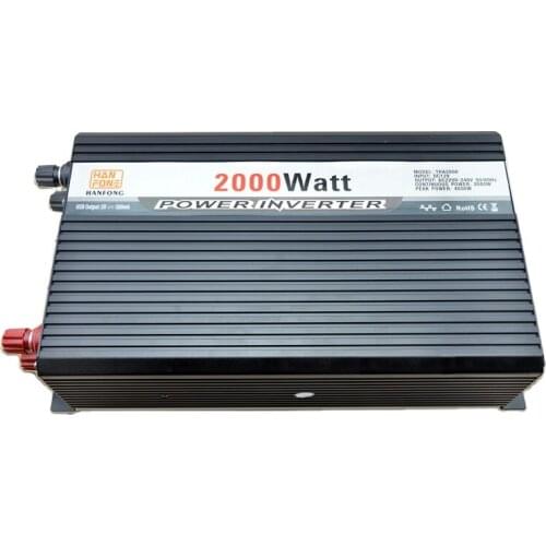 INZZN Intelligent DC AC 2000w Modify Sine Wave Inverter Home Power Inverter Car Power Inverter