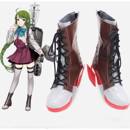 Kantai Collection Yuugumo / Akigumo / Makegumo / Naganami Cosplay Shoes Boots Professional Handmade ! Perfect Custom For You