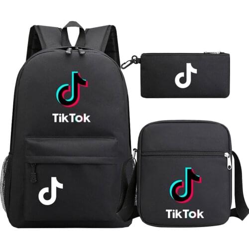 TIK TOK Cool Backpack School Bags Girls Boys Laptop Travel Backpack Women Backpacks Shoulder Bags Pencil Bag